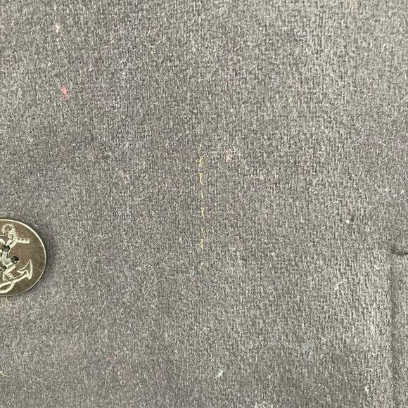 Vintage Land’s End Wool Red Lined Black Peacoat Made in USA Men’s - Picture 6 of 14